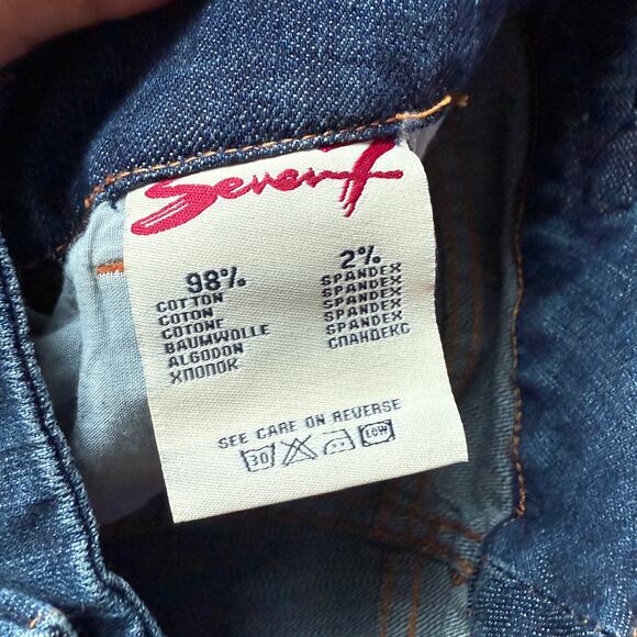 Seven7 sz 30 blue low rise boot cut denim jeans - Picture 5 of 8